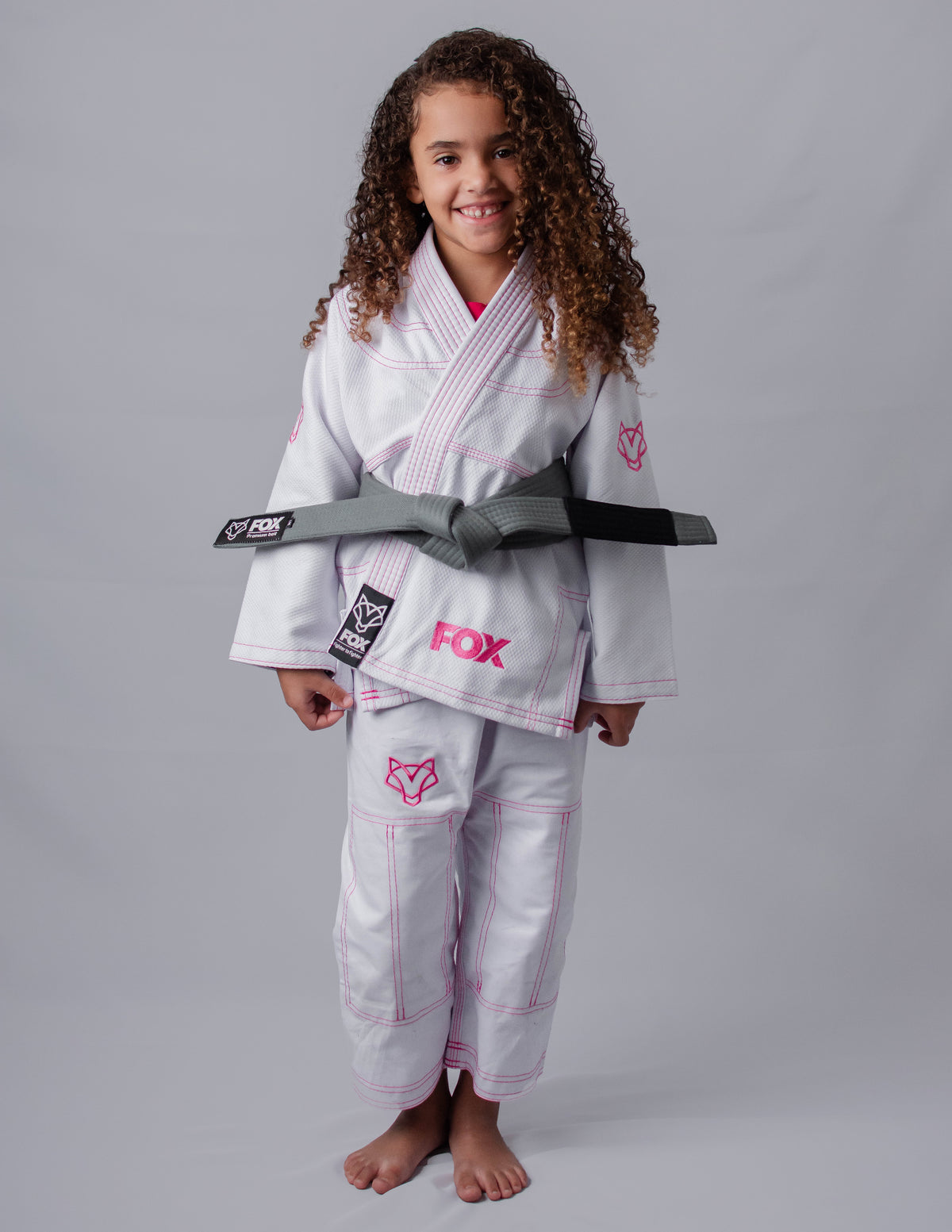 Kimono Feminino Kids Fox™ - Branco