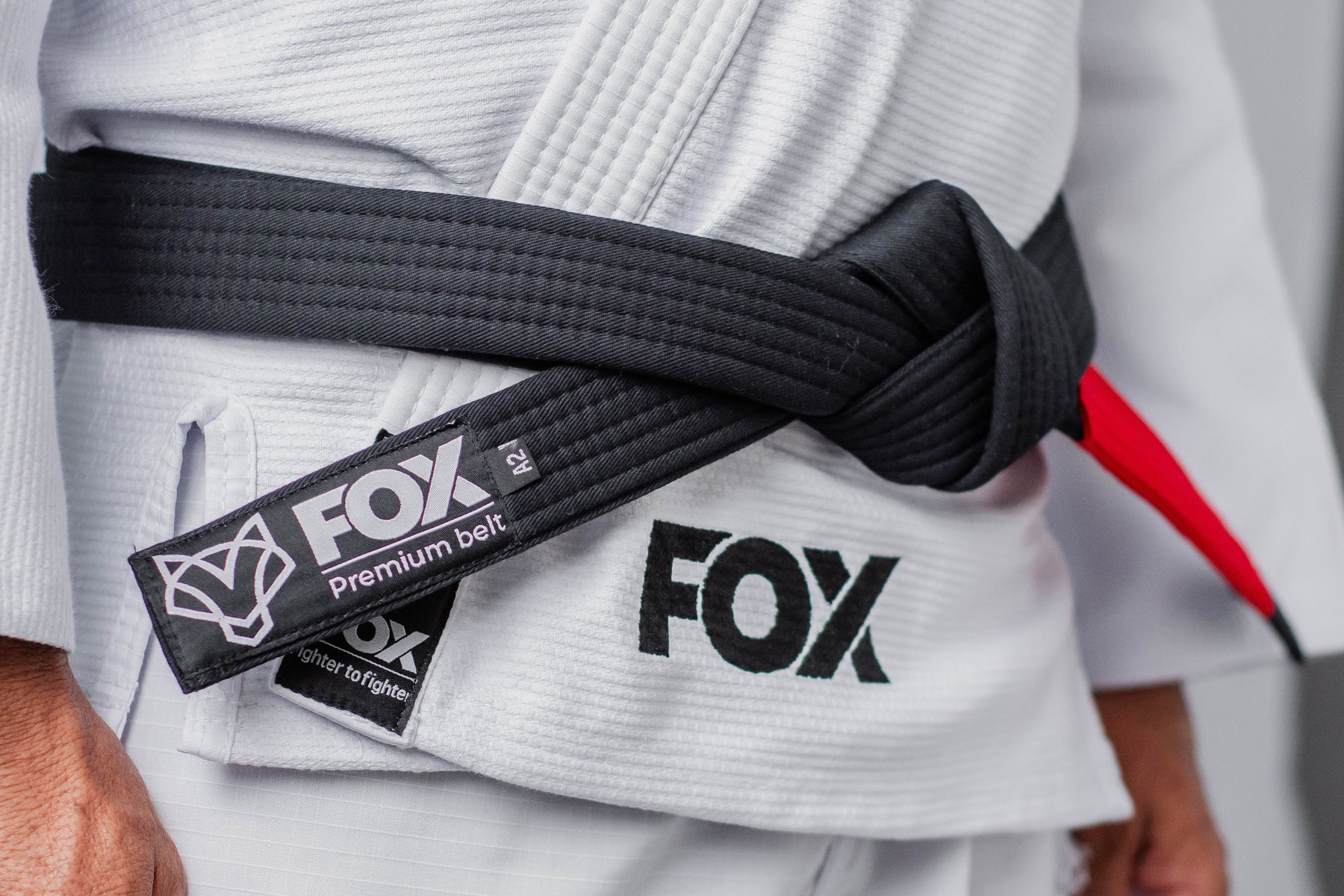 Kimono OldSchool Fox - Branco com Preto