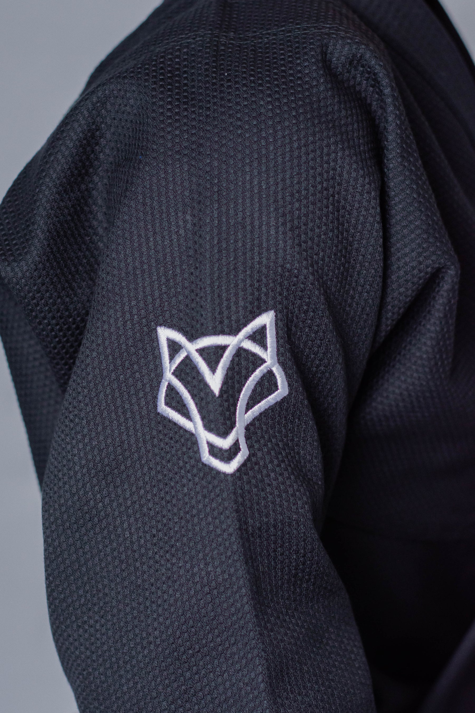 Kimono OldSchool Fox - Preto com Branco