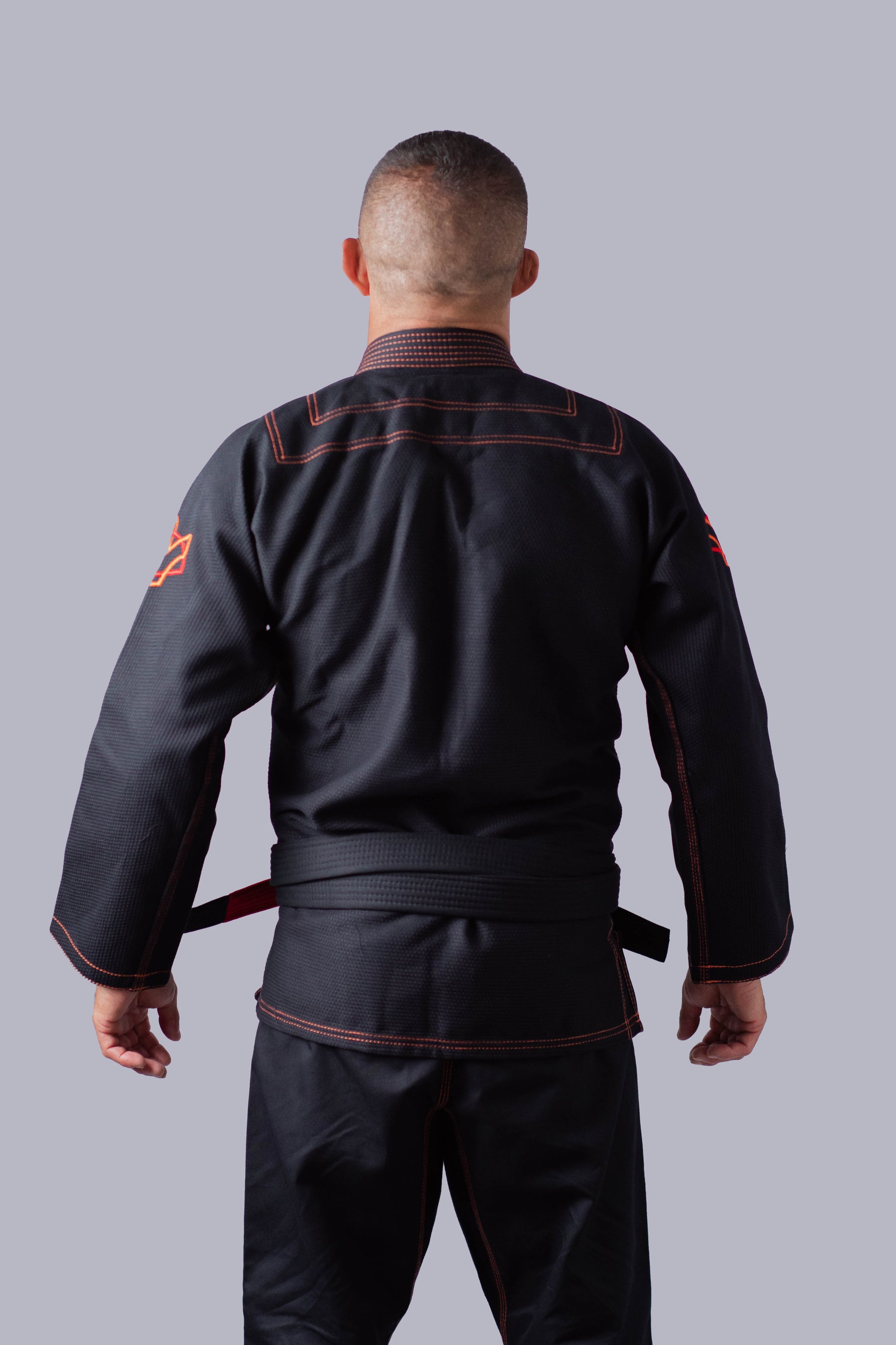 Kimono Classic Fox - Preto com Laranja