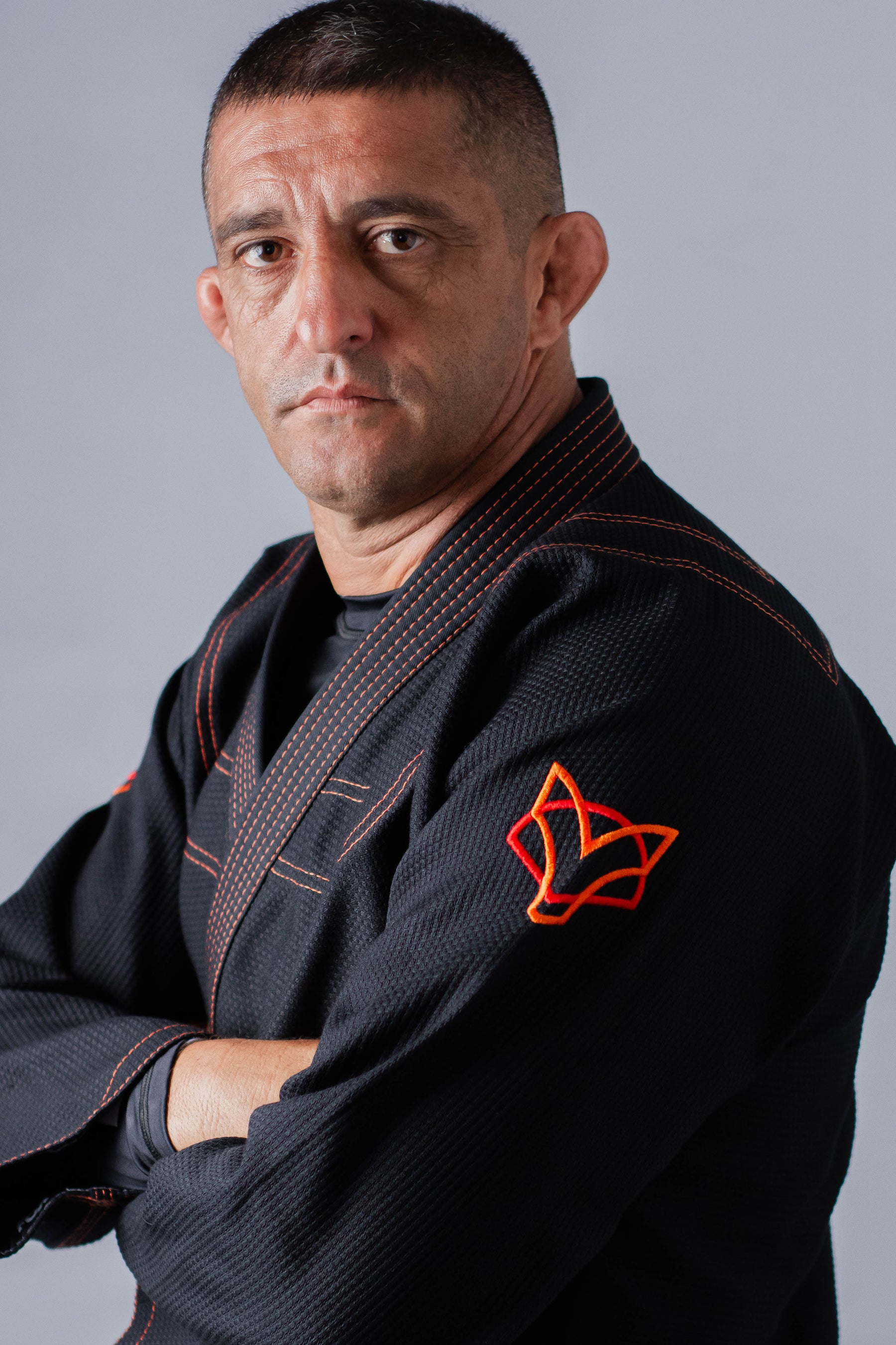 Kimono Classic Fox - Preto com Laranja
