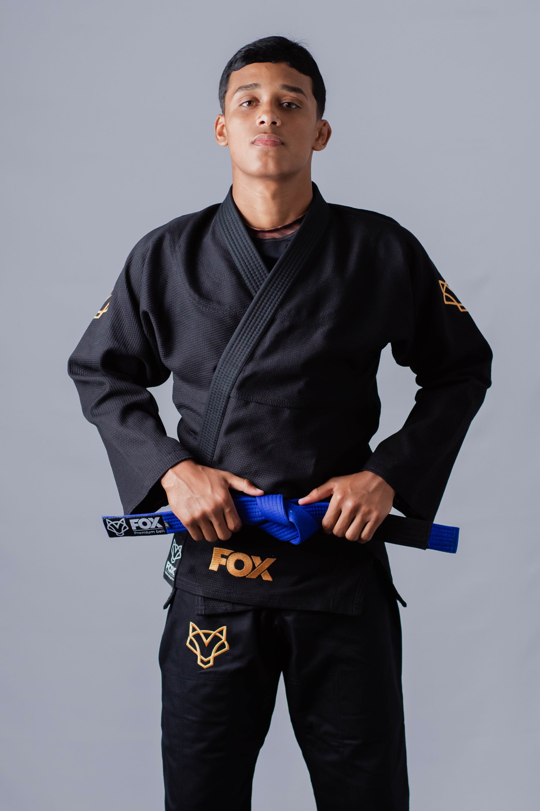 Kimono Legendary Fox - Preto com Dourado