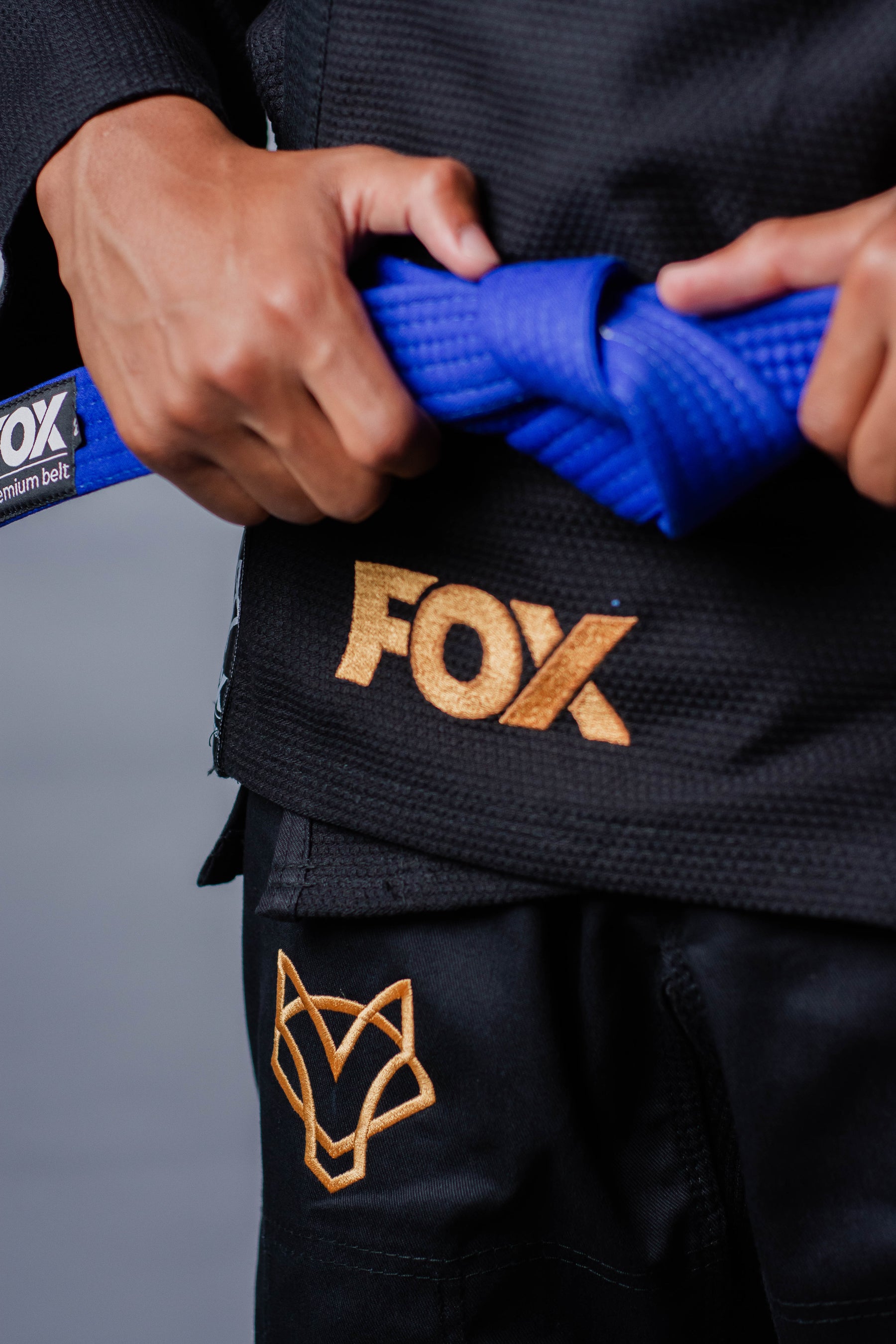 Kimono Legendary Fox - Preto com Dourado