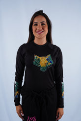 Rash Guard Jiu-Jitsu Feminino FOX FW Brasil Manga Longa UV 50+