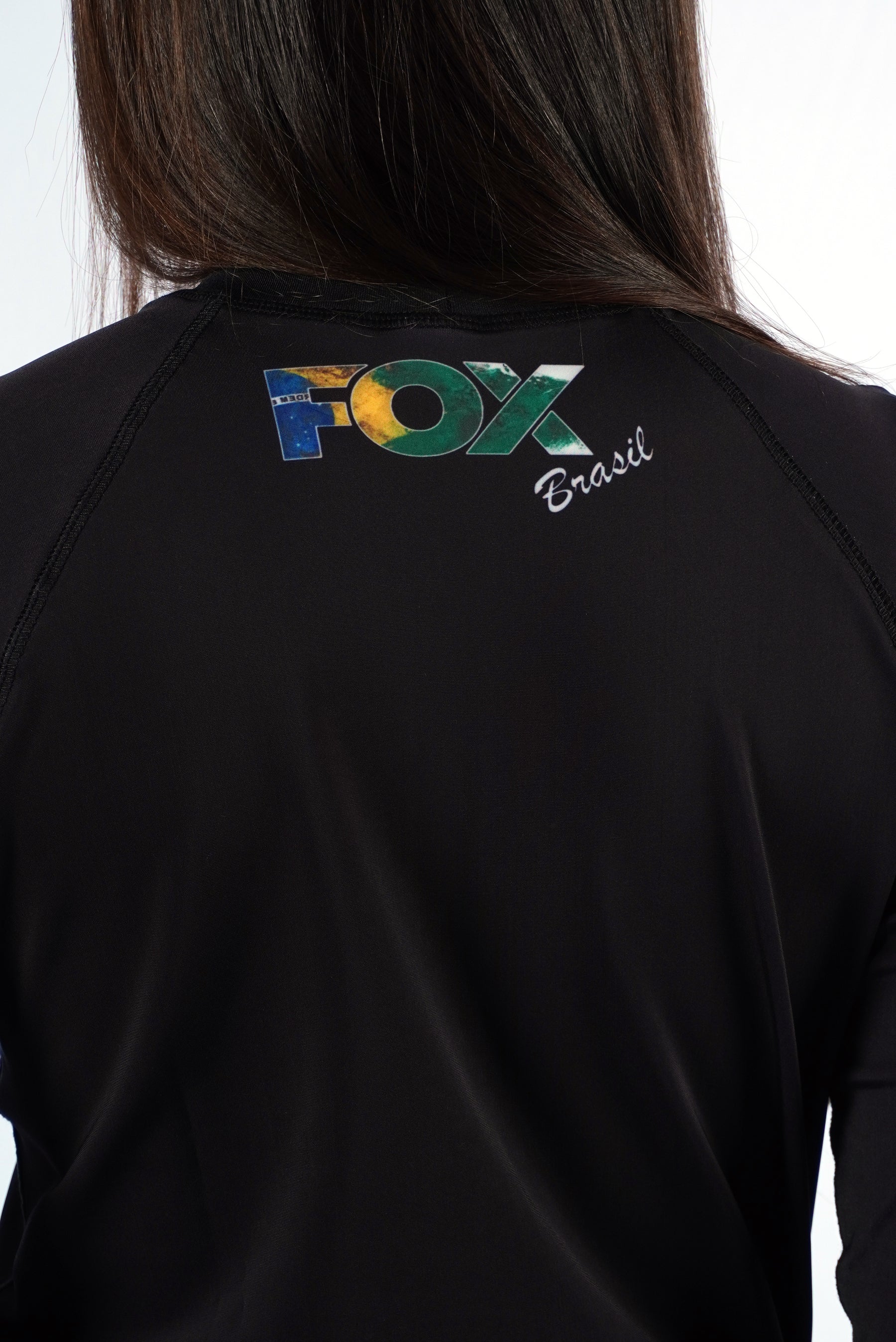 Rash Guard Jiu-Jitsu Feminino FOX FW Brasil Manga Longa UV 50+