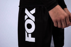 Bermuda No-Gi Jiu-Jitsu FOX FW Preta Ripstop Detalhes Brancos