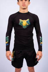 Rash Guard Jiu-Jitsu FOX FW Brasil Manga Longa UV 50+