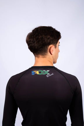 Rash Guard Jiu-Jitsu FOX FW Brasil Manga Longa UV 50+