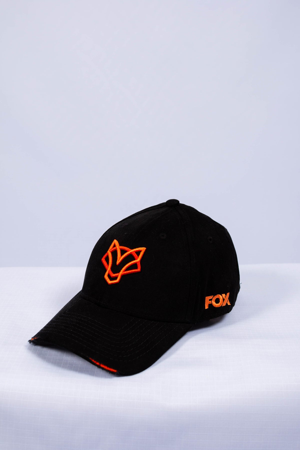 Boné Jiu-Jitsu FOX FW Preto Bordado Laranja (Assinatura Laranja)