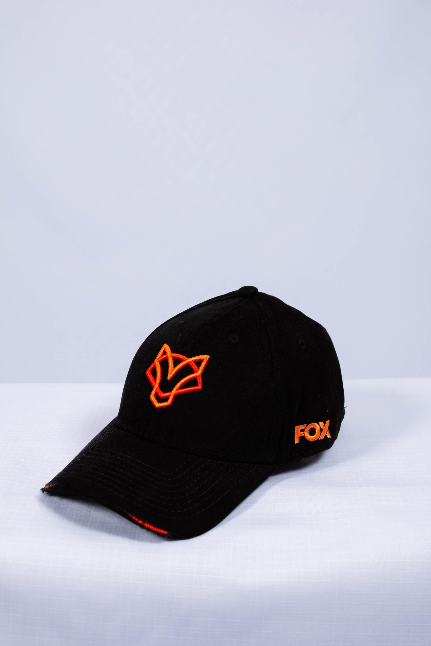 Boné Jiu-Jitsu FOX FW Preto Bordado Laranja (Assinatura Laranja)