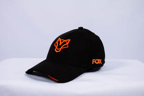 Boné Jiu-Jitsu FOX FW Preto Bordado Laranja (Assinatura Laranja)