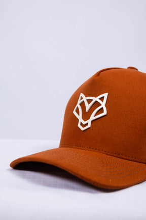 Boné Jiu-Jitsu FOX FW Caramelo Logo Emborrachado Branco