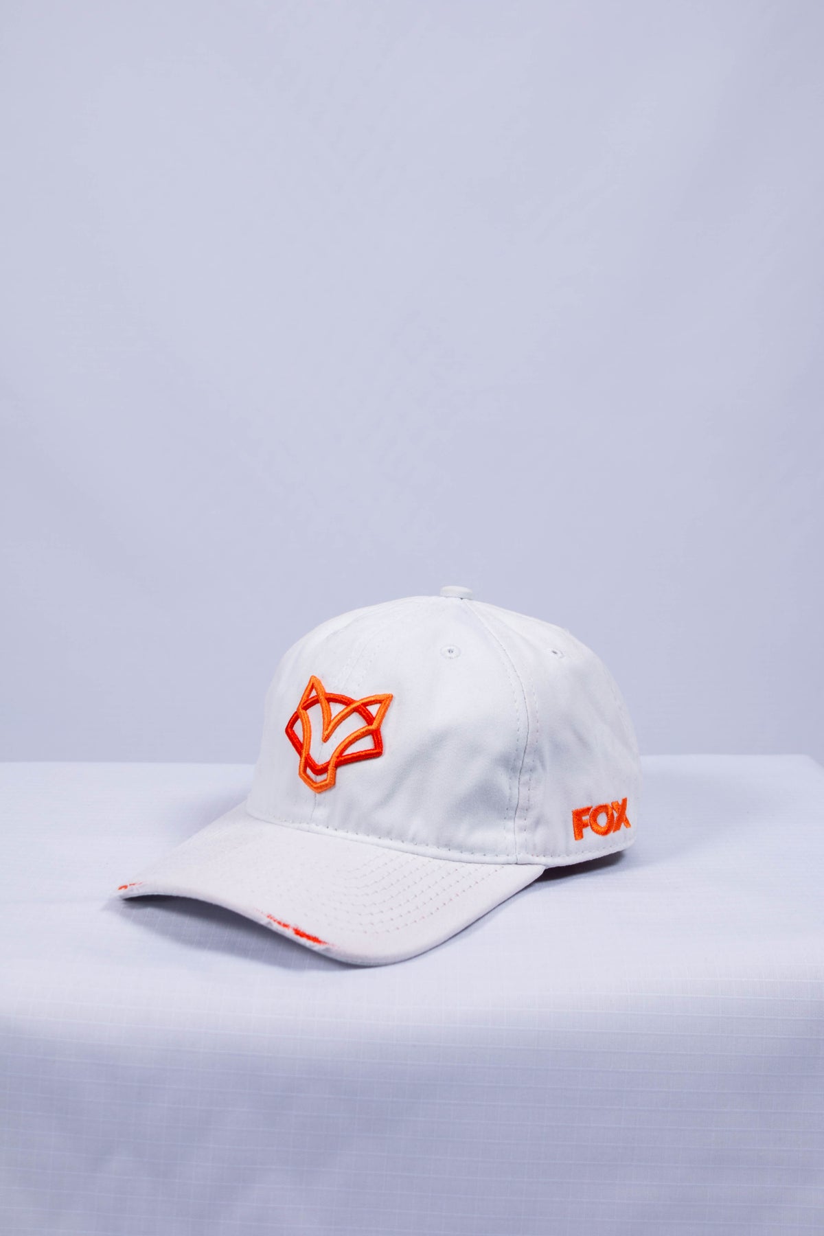 Boné Jiu-Jitsu FOX FW Branco Bordado Laranja