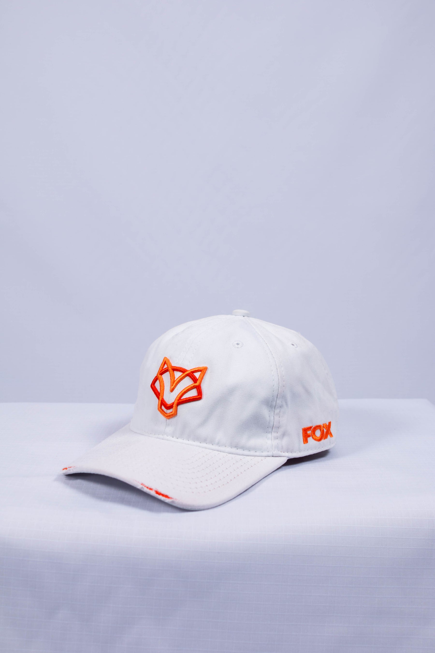 Boné Jiu-Jitsu FOX FW Branco Bordado Laranja