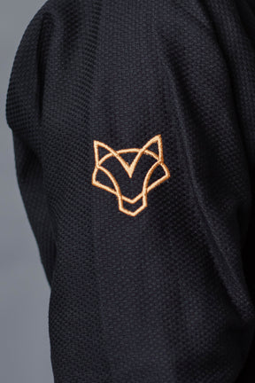 Kimono Infantil Masculino Jiu-Jitsu FOX FW Preto com Dourado
