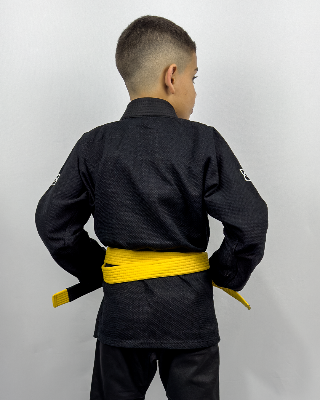 Kimono Masculino Kids Fox™ - Preto com Branco