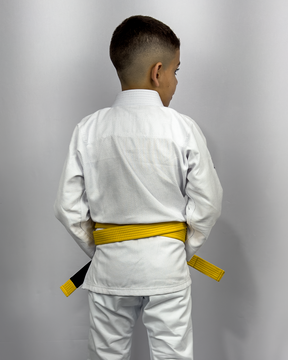 Kimono Masculino Kids Fox™ - Branco com Preto